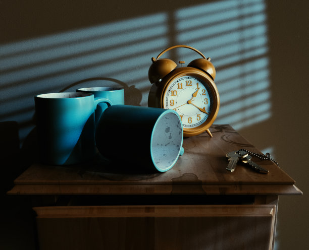 床头柜场景图片下载