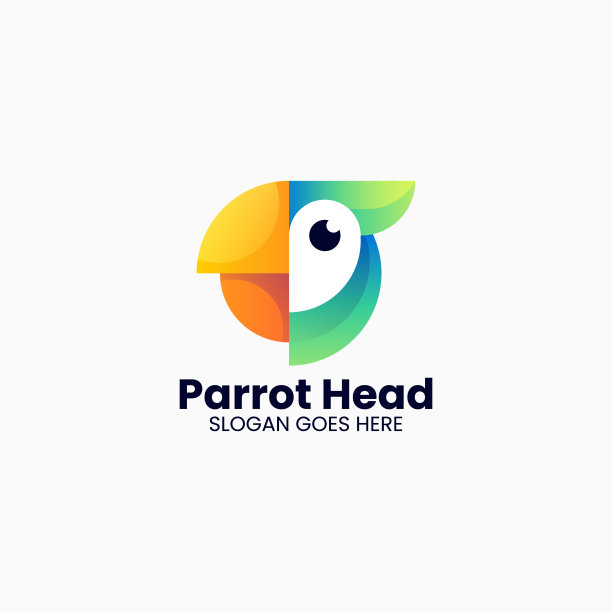 矢量插图凤头渐变彩色风格图片下载