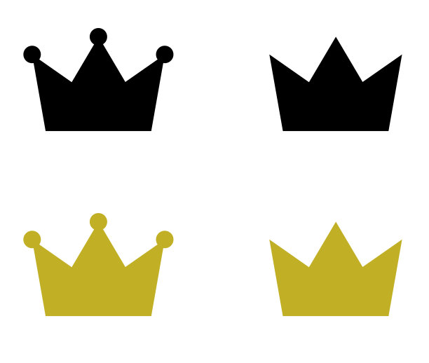 皇冠图标矢量材料集图片下载