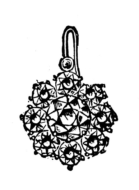 古董图片来自英国杂志:耳环图片下载