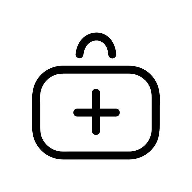 急救箱矢量图标，轮廓风格图标，从冒险图标收集，隔离在白色背景上。图片下载