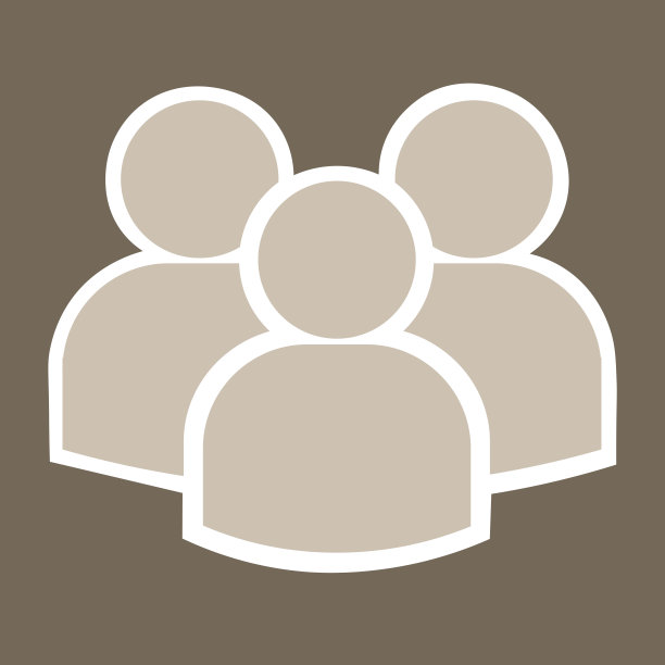 灰色人群图标的应用程序和网站图片下载