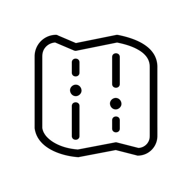 地图矢量图标，轮廓风格的图标，从冒险图标集合，隔离在白色背景上。图片下载