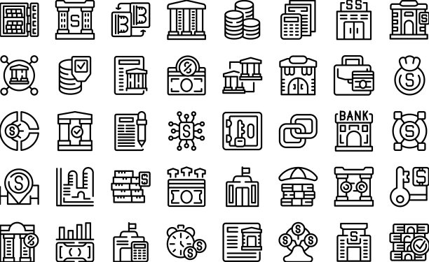 央行图标设定了业务大纲图片下载