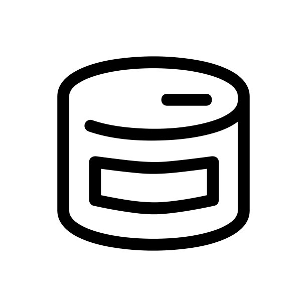 罐头食品矢量图标，轮廓风格的图标，从冒险图标收集，隔离在白色背景上。图片下载