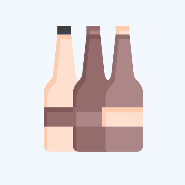 图标酒精。与上瘾有关的词典符号。平的风格。简单的设计可编辑。简单的说明图片下载