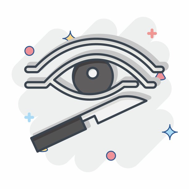 图标整形手术。与上瘾有关的词典符号。漫画风格。简单的设计可编辑。简单的说明图片下载