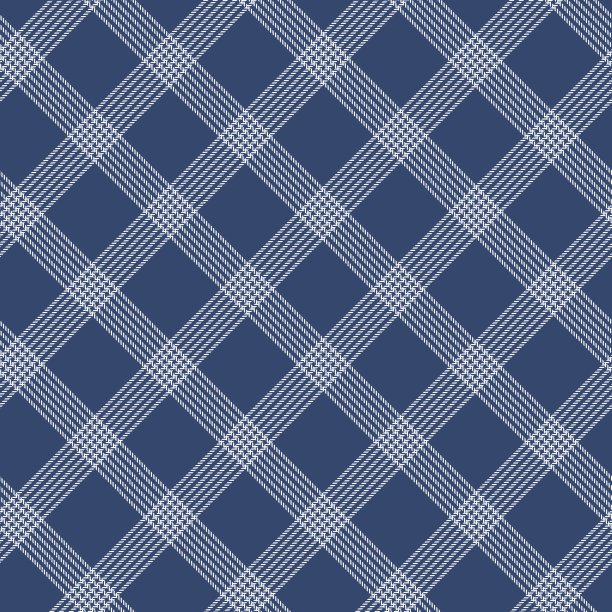 窗玻璃格子无缝图案，白色和蓝色。图片下载