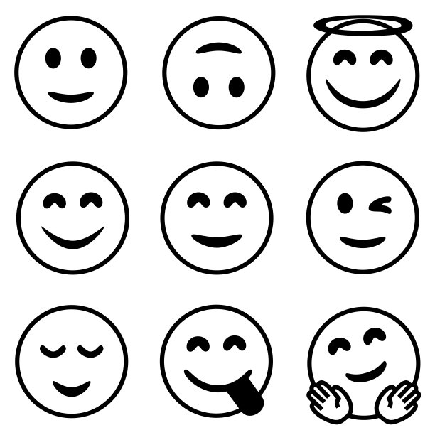 微笑表情图标图片下载