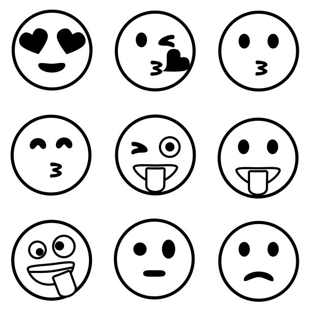 面部表情符号图标图片下载