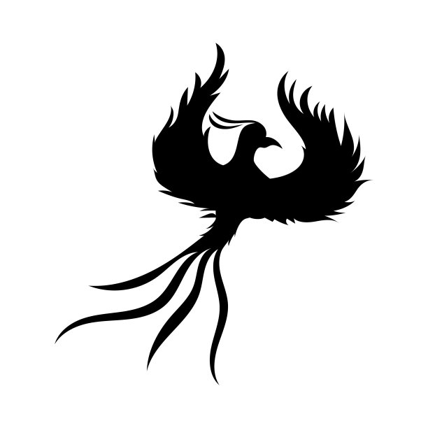 凤凰鸟图标设计模板插图矢量图片下载