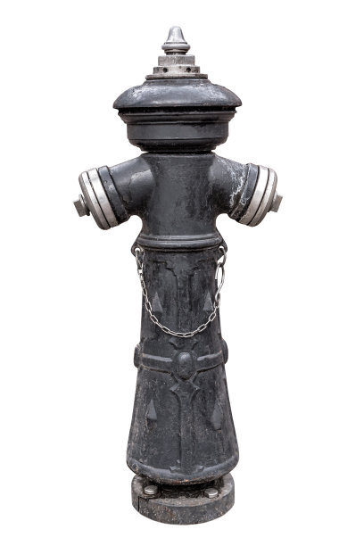 白色背景上孤立的消防栓图片下载