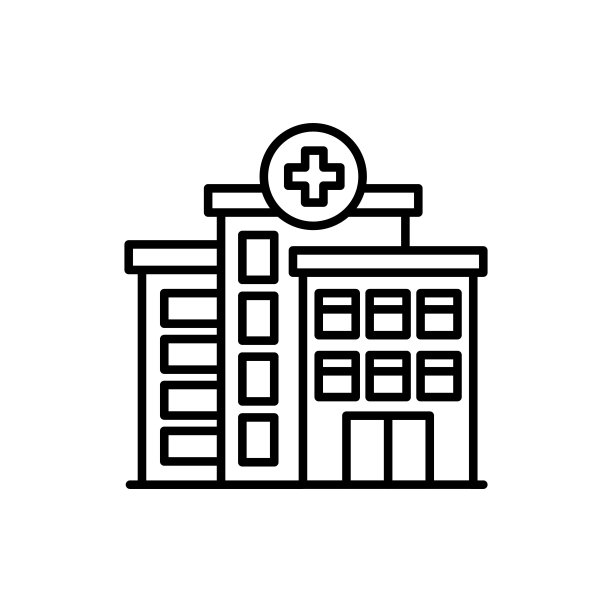 医院图标矢量。标识图片下载