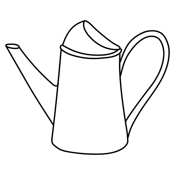 喷壶涂鸦矢量插图，图标。园艺、浇花图片下载