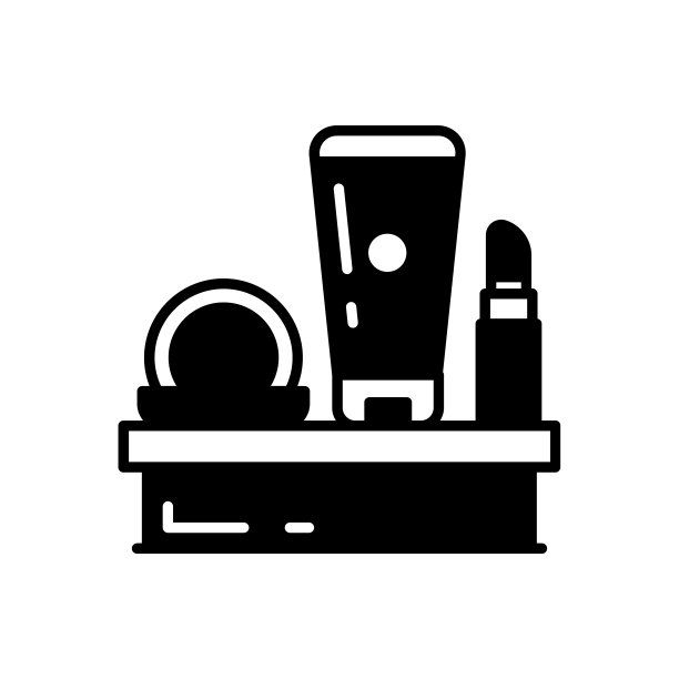 化妆品图标在矢量。标识图片下载