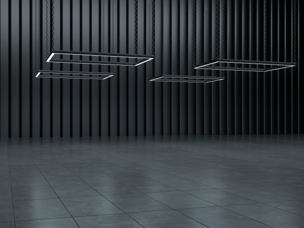 3D渲染插图现代室内设计背景图片下载