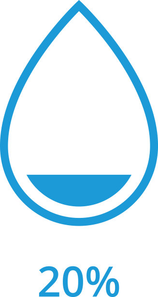 水或液体液位百分比图标。水滴信息图元素。矢量图图片下载