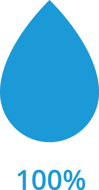 水或液体液位百分比图标。水滴信息图元素。矢量图图片下载