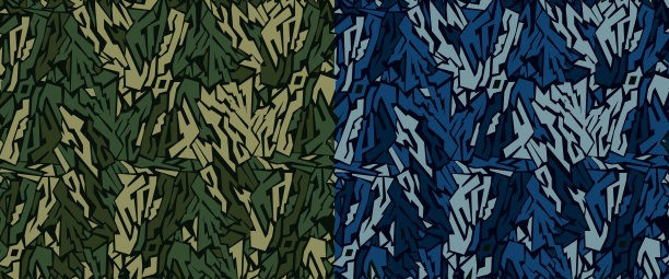 无缝现代迷彩抽象图案，军事迷彩重复图案设计的军队背景，印刷服装，面料，运动t恤球衣，网页横幅，海报，卡片和壁纸图片下载