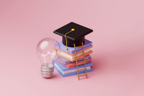 回到学校的教育背景概念学校配件和项目。3D渲染图图片下载