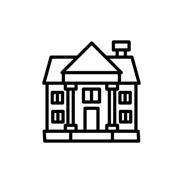 大厦图标在矢量。图片下载