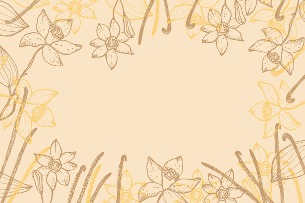 香草标签模板背景文本图片下载