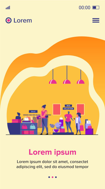 女顾客在服装店购物图片下载