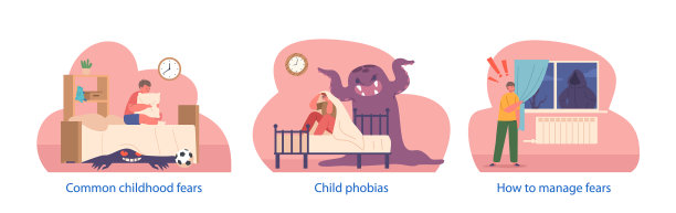 孤立的元素与小孩子的字符图片下载