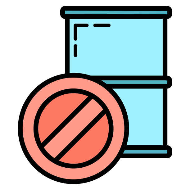 停止使用桶石油工业，世界石油污染由石油概念图标，绿色生态地球卡通平面矢量插图，孤立在黑色。图片下载