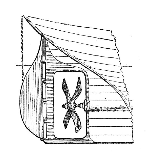 古董插图:螺旋桨图片下载