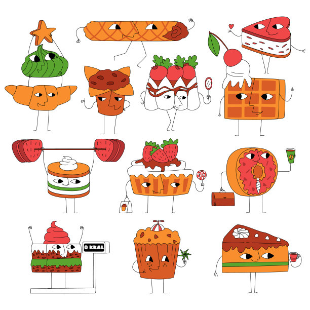 一组糖果的图像图片下载