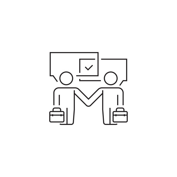 商业人士握手图标图片下载