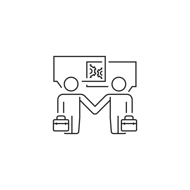 商业人士握手图标图片下载