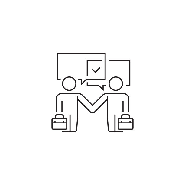 商业人士握手图标图片下载