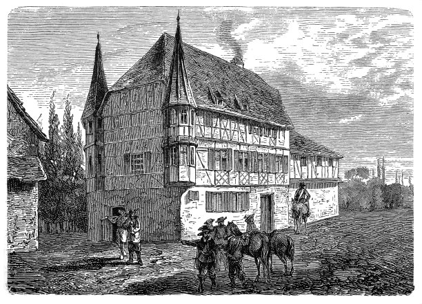 1681年，面对即将到来的法国入侵，斯特拉斯堡市长汉斯·格奥尔格·冯·泽德里茨被迫签署伊尔基希投降文件图片下载