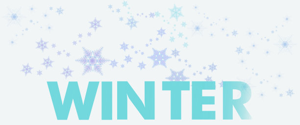 冬天用雪花标志，插画。图片下载