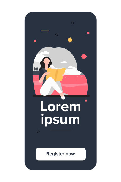 一个年轻女子在户外读书图片下载