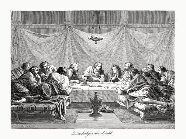 《圣餐书》，木版，1862年出版图片下载