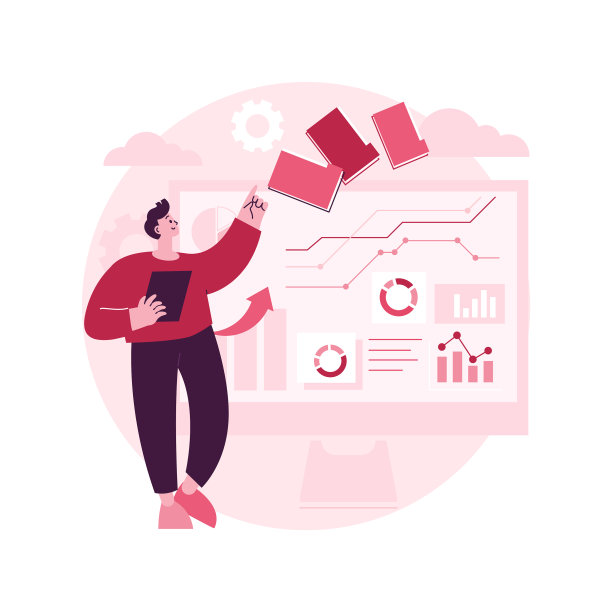 商业智能仪表板的抽象概念图片下载