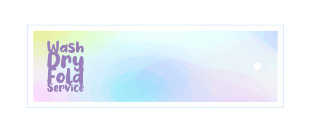 洗干折叠服务标签，洗衣公司，不干胶，吊牌设计，商务图片下载