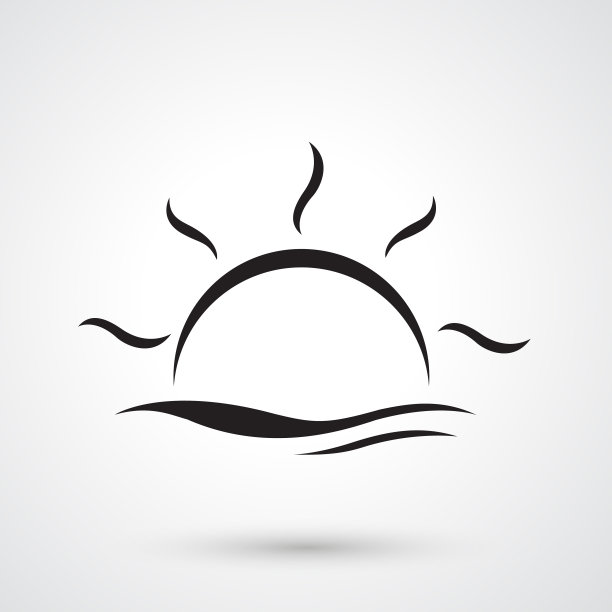 日落与水波图片下载