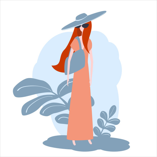 快乐女人年轻女孩简约抽象时尚图片下载