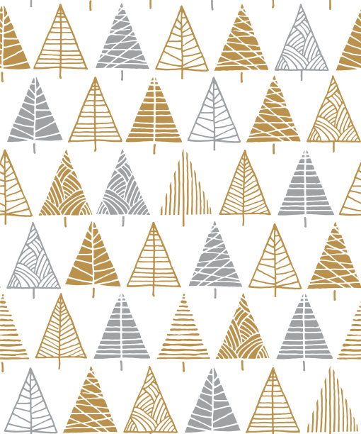 圣诞树无缝图案背景。图片下载