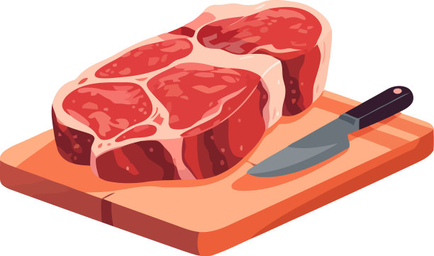 烤猪排，鲜肉图片下载