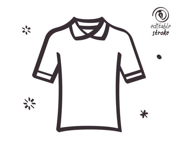 俏皮线条插图的校服图片下载