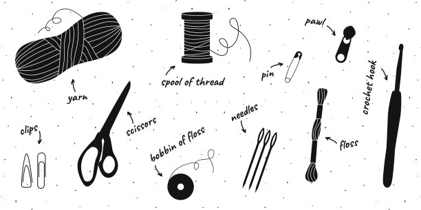 矢量手绘轮廓插图图片下载