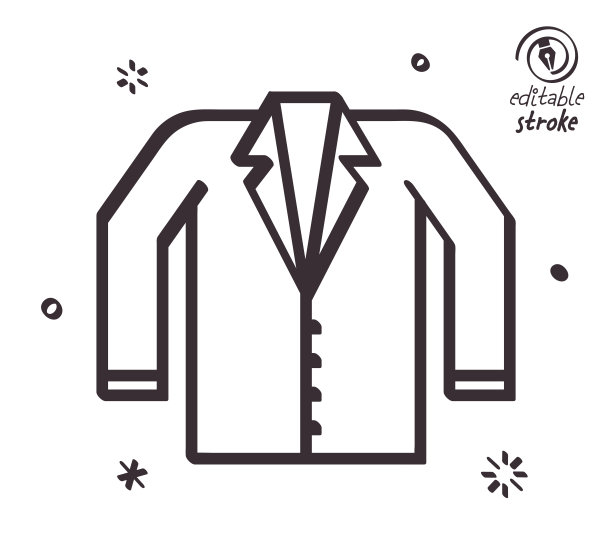 俏皮线条插图的裁缝图片下载