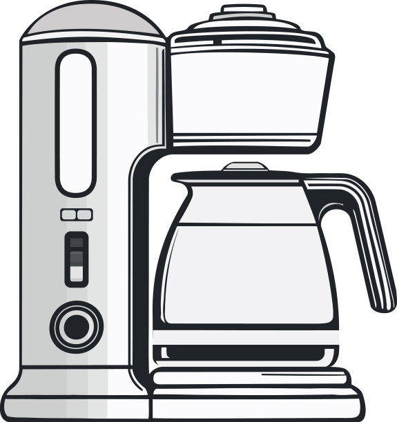 现代咖啡机图片下载
