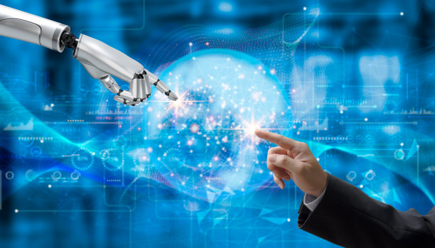 人工智能AI机器人分析大数据创新3D渲染未来机器人和机器学习web 3.0概念。图片下载