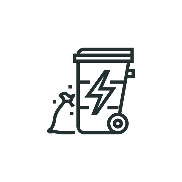 可回收能源线图标图片下载